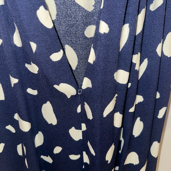 Reformation Sigmund Midi Dress, 2, Blue Splatter Print - Picture 8 of 16